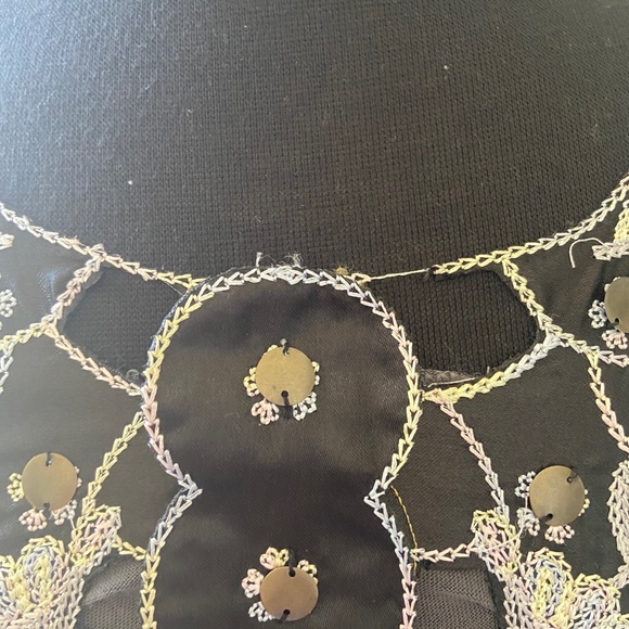 Laurie & Joe Embroidery Top Gray color size M - Picture 11 of 11